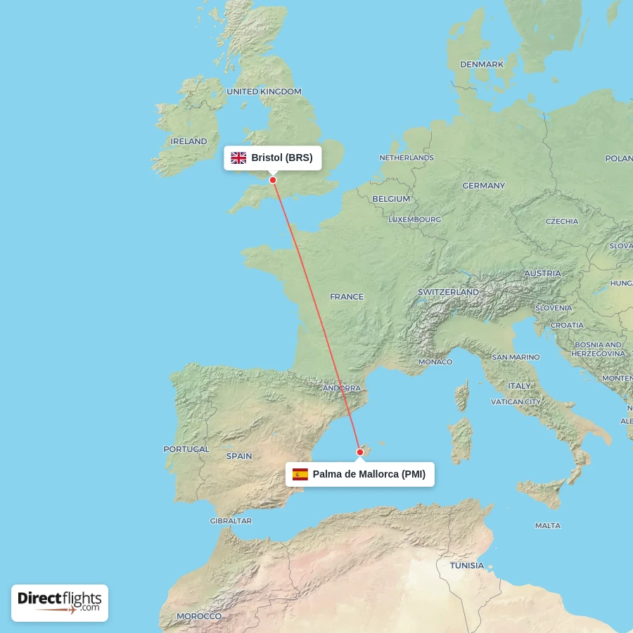 PMI - BRS route map