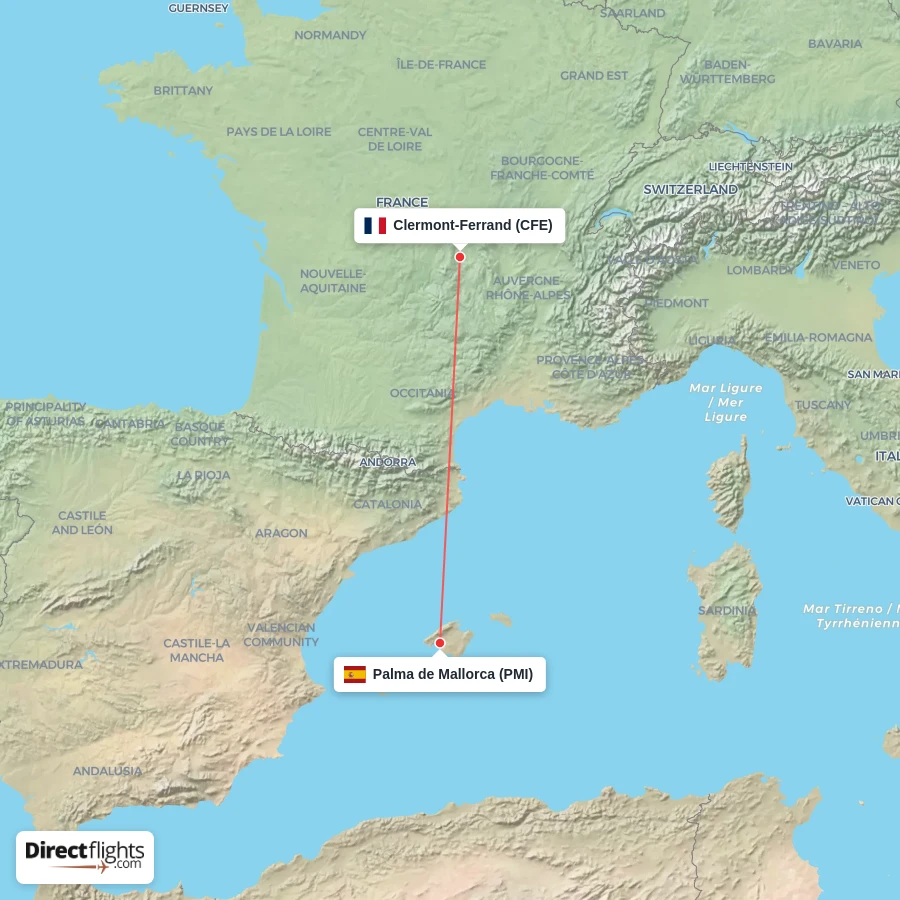 PMI - CFE route map