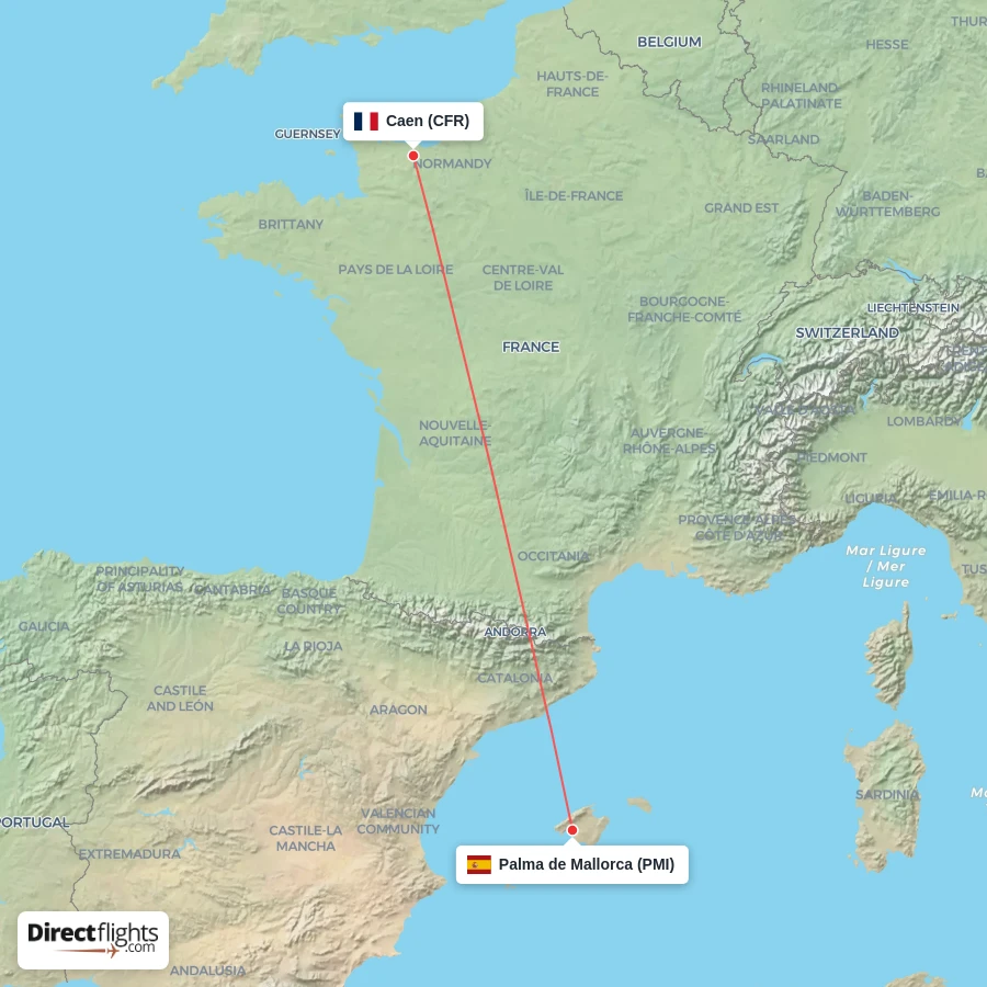 PMI - CFR route map