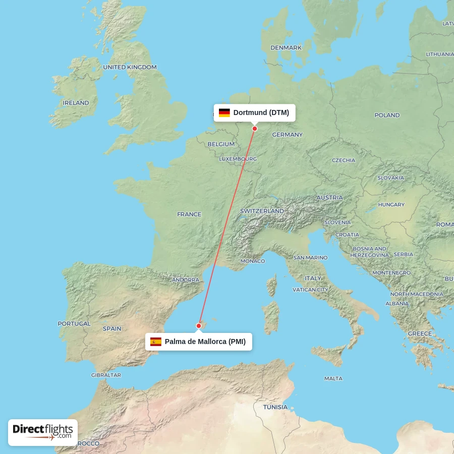 PMI - DTM route map