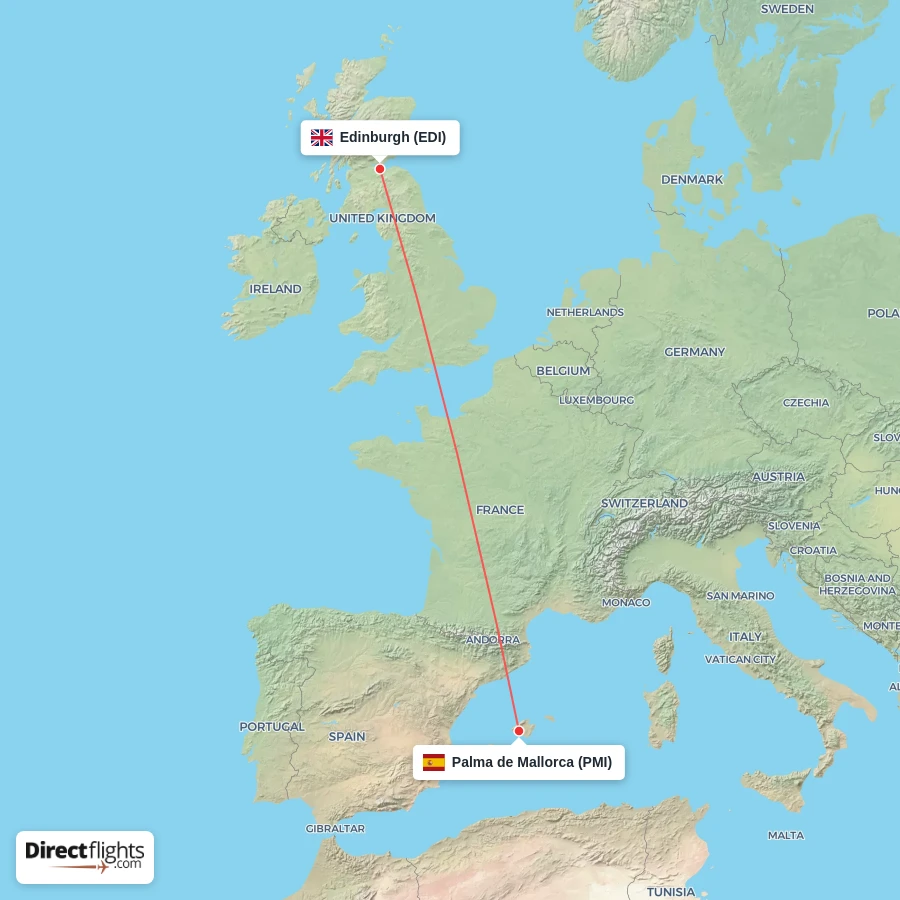PMI - EDI route map