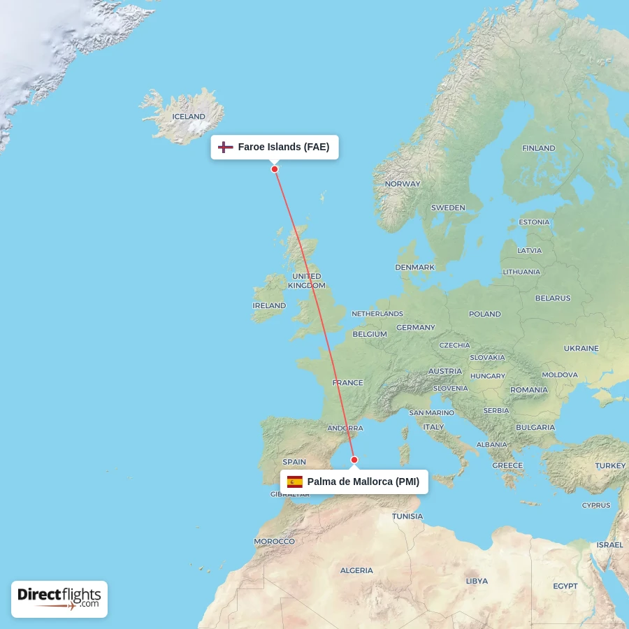 PMI - FAE route map