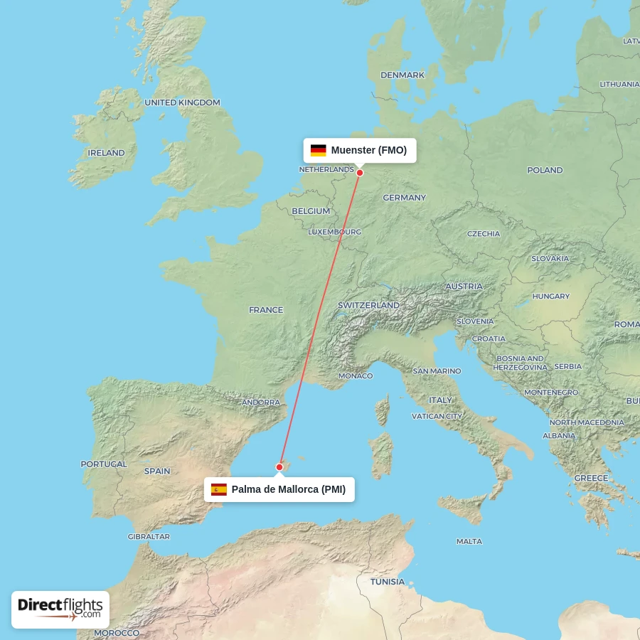 PMI - FMO route map