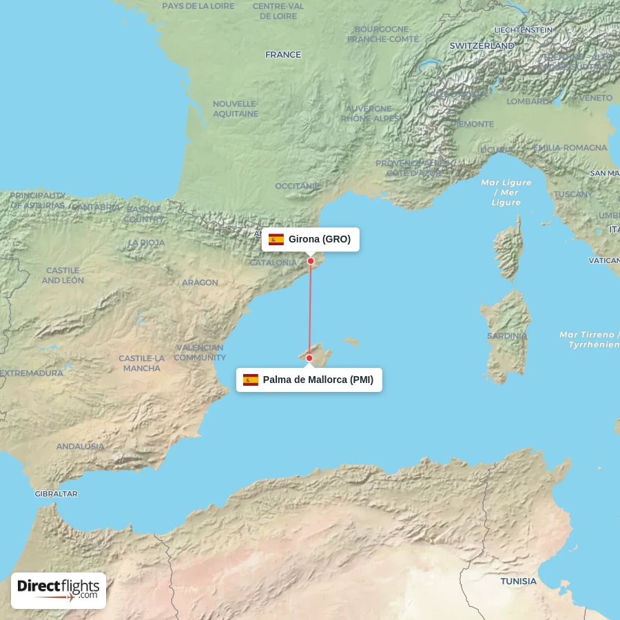 PMI - GRO route map