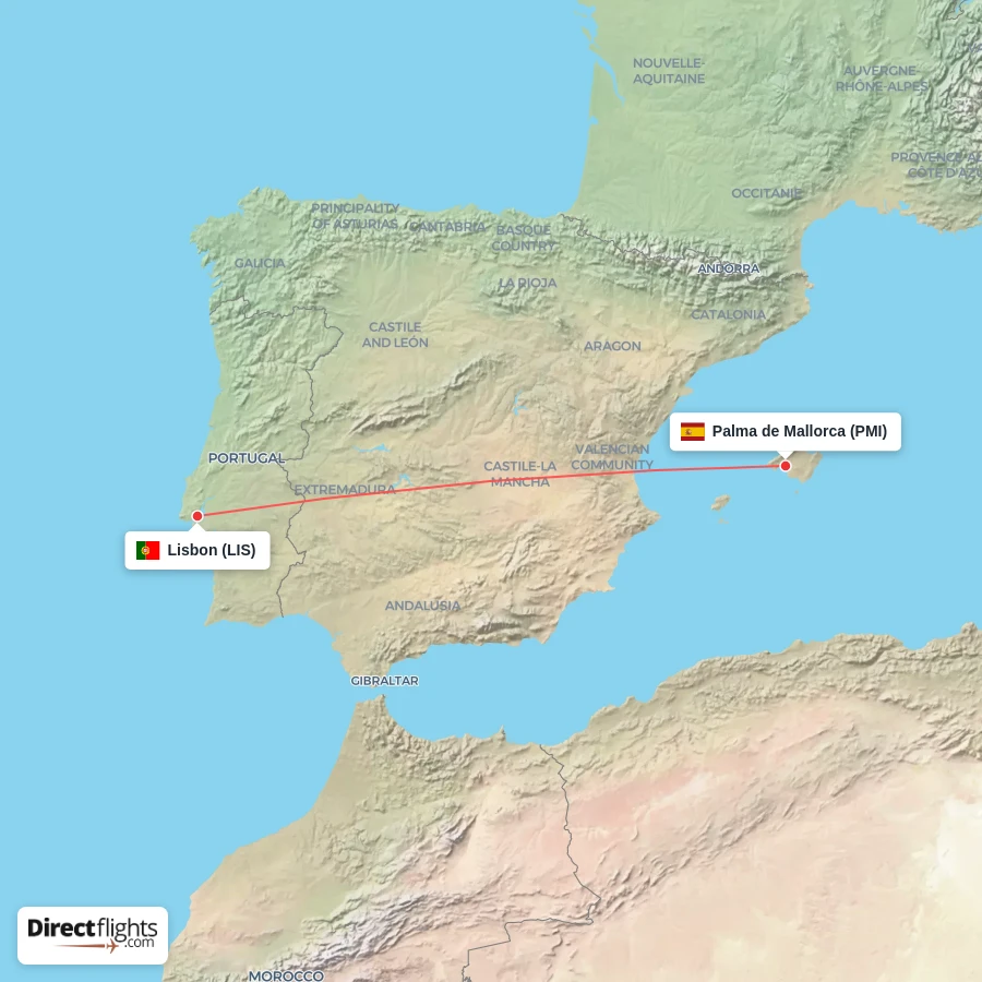 PMI - LIS route map