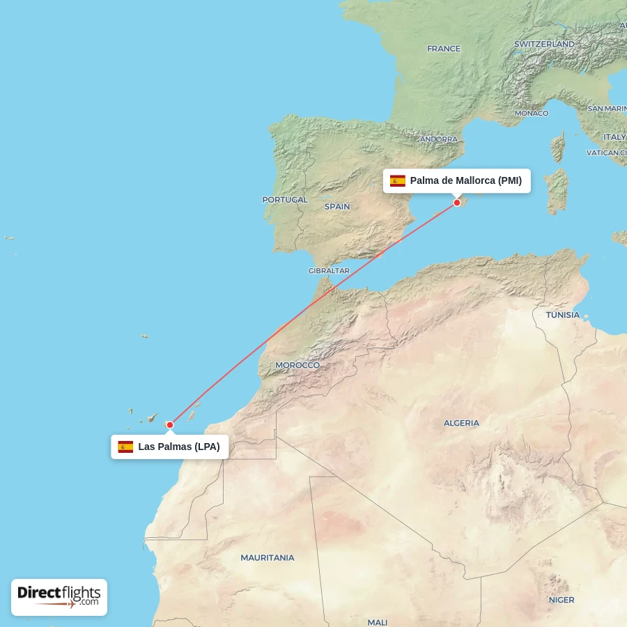 PMI - LPA route map