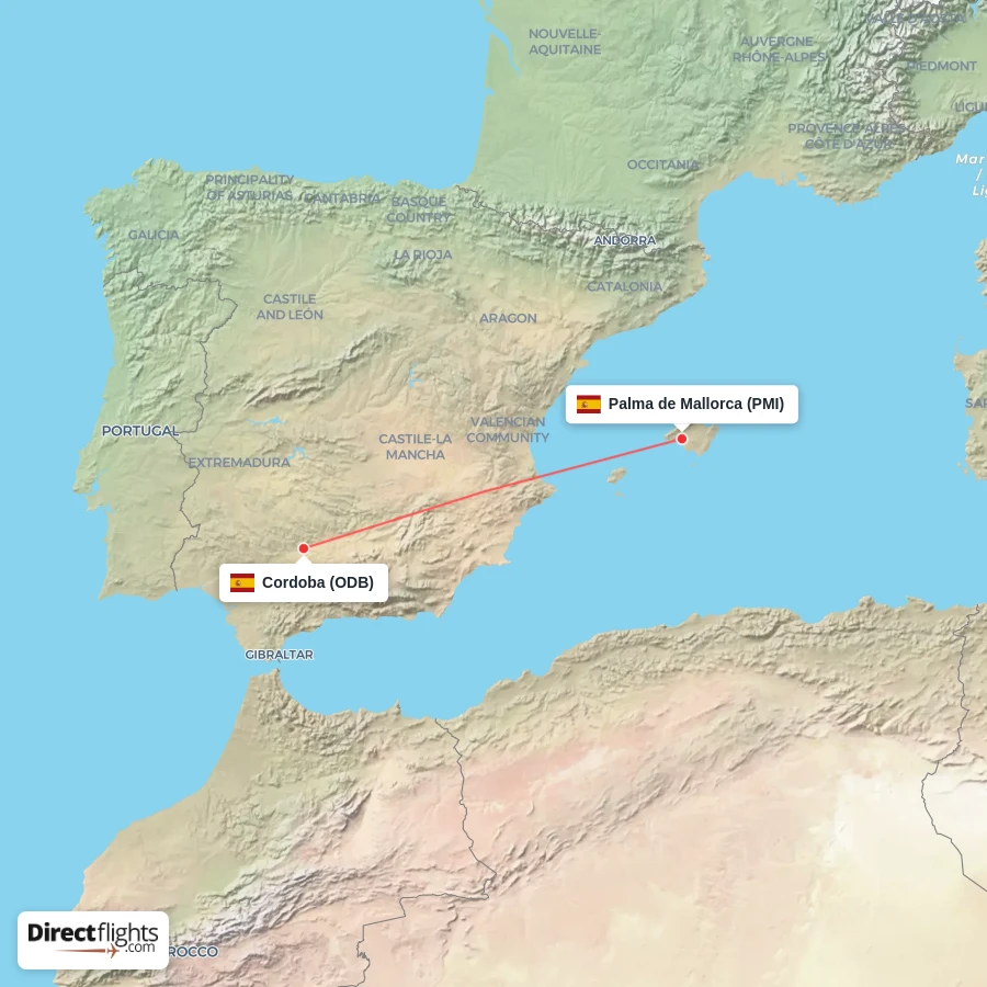 PMI - ODB route map