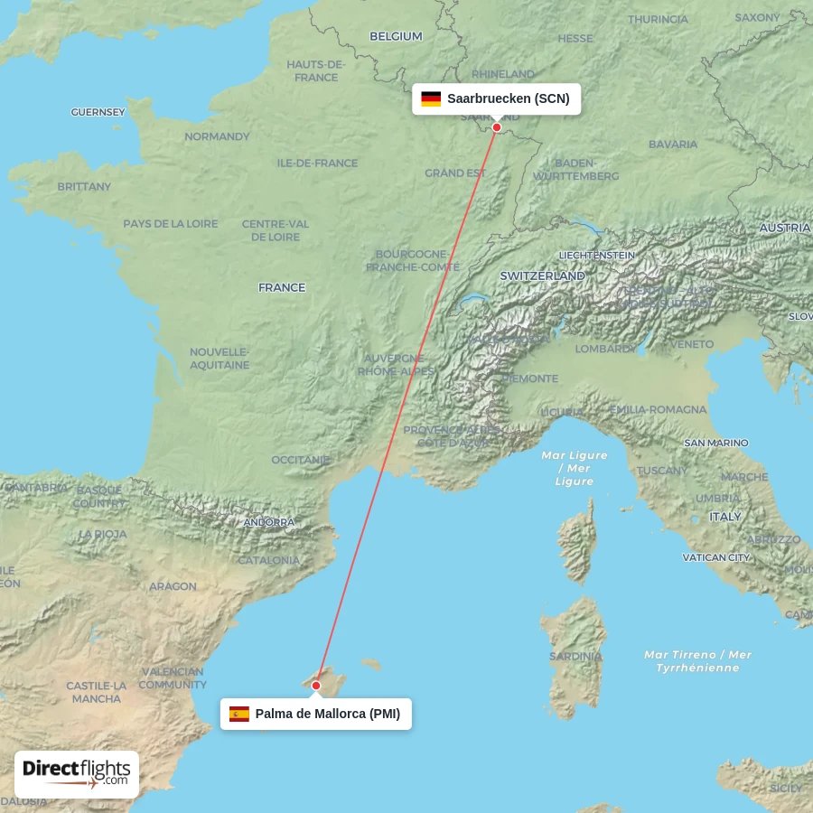 PMI - SCN route map