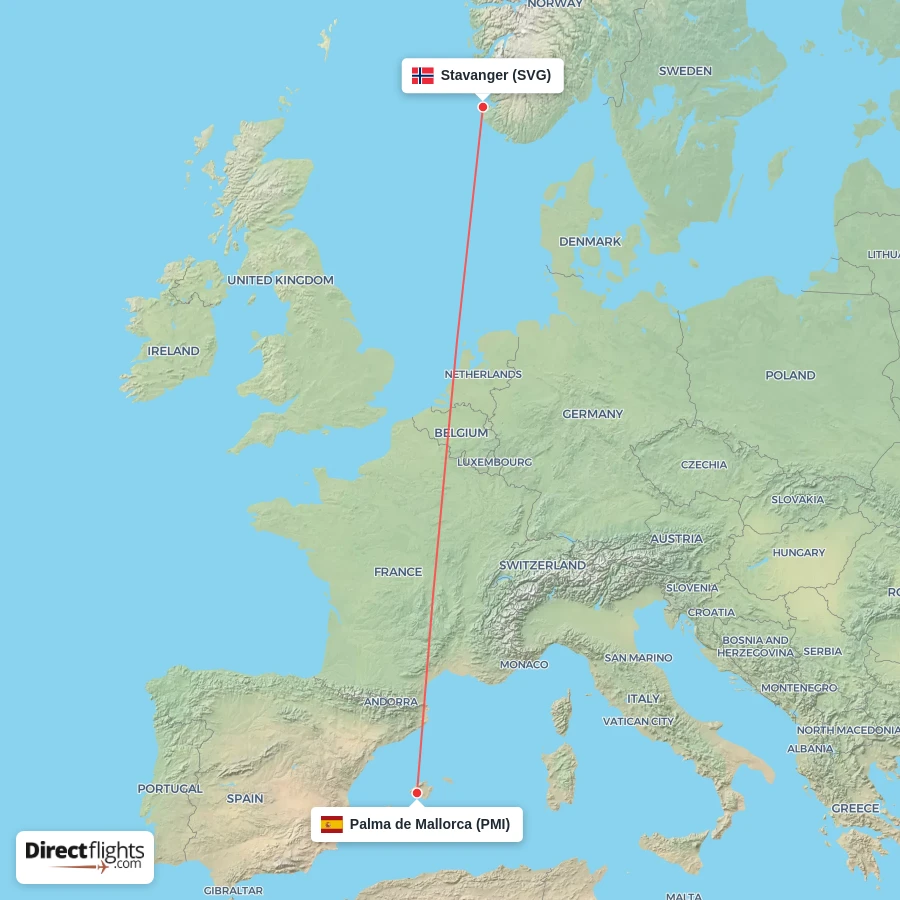 PMI - SVG route map