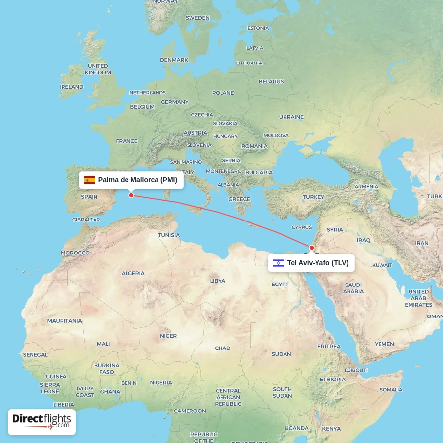 PMI - TLV route map