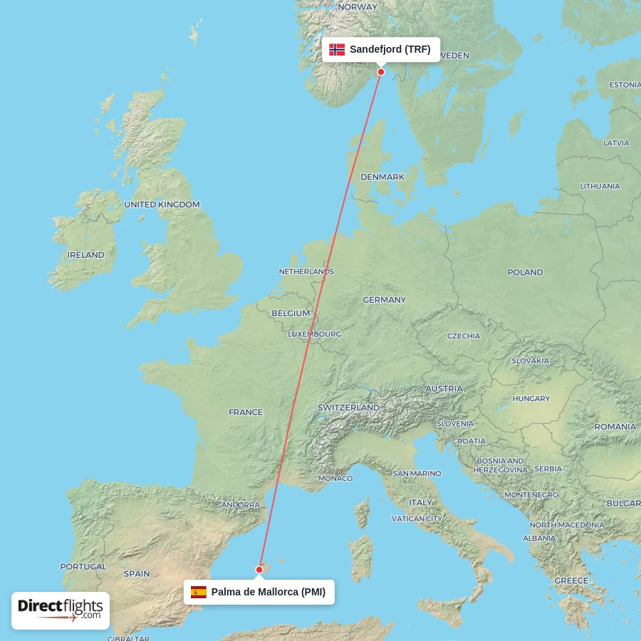 PMI - TRF route map