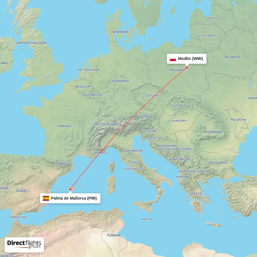 PMI - WMI route map