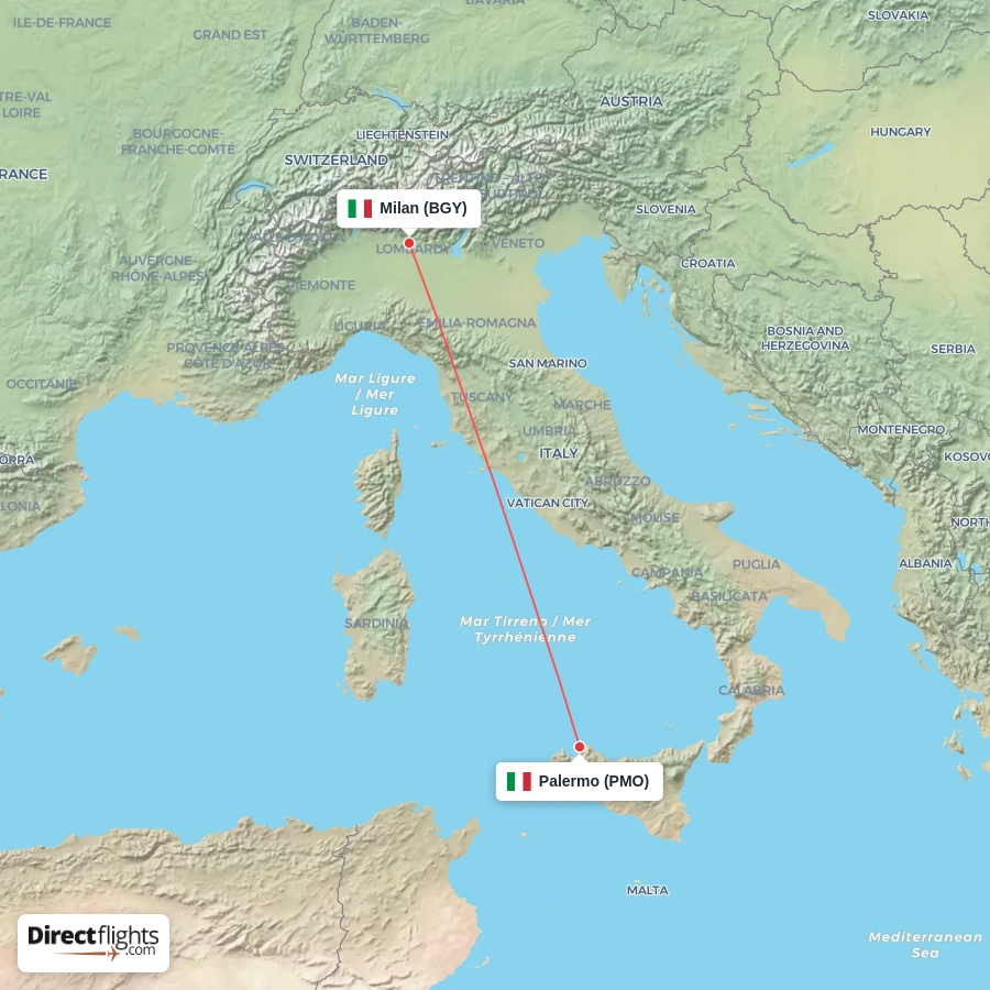 PMO - BGY route map