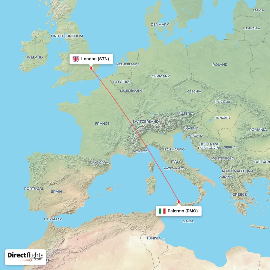 PMO - STN route map