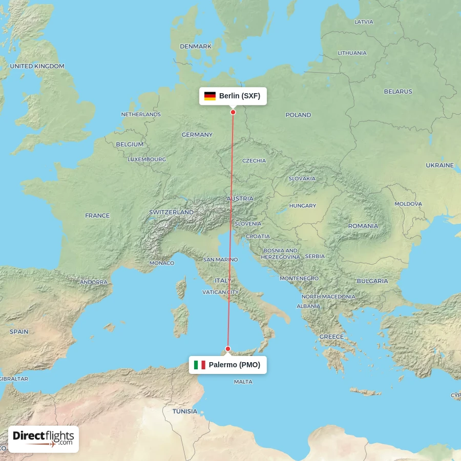 PMO - SXF route map