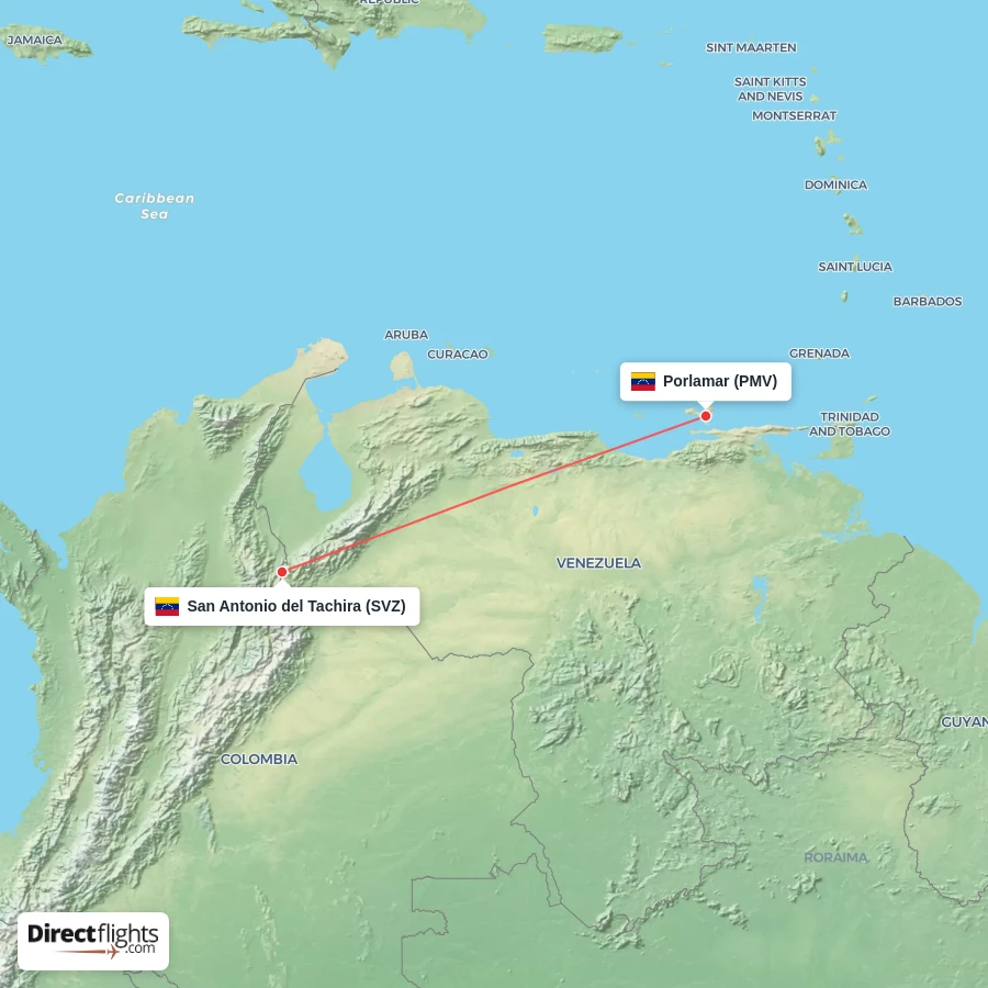 PMV - SVZ route map