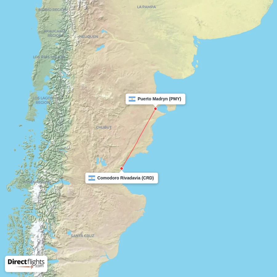 PMY - CRD route map