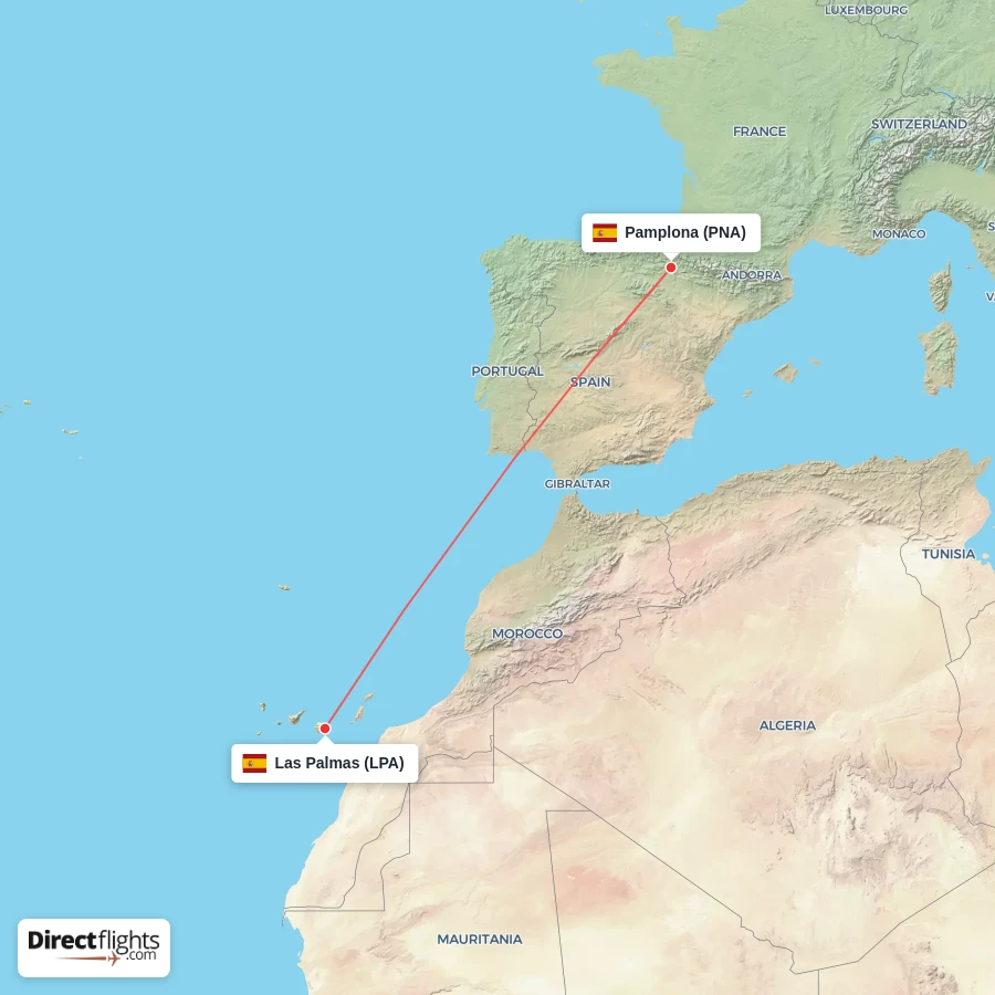 PNA - LPA route map
