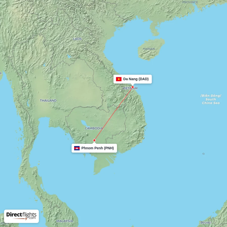 PNH - DAD route map