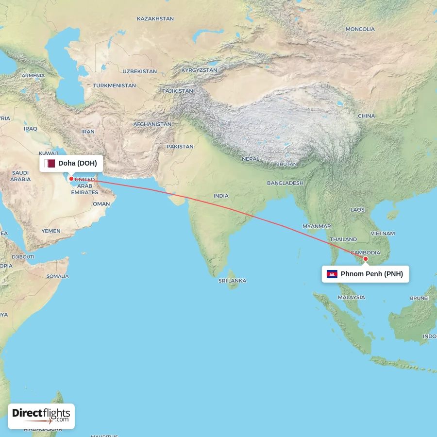PNH - DOH route map
