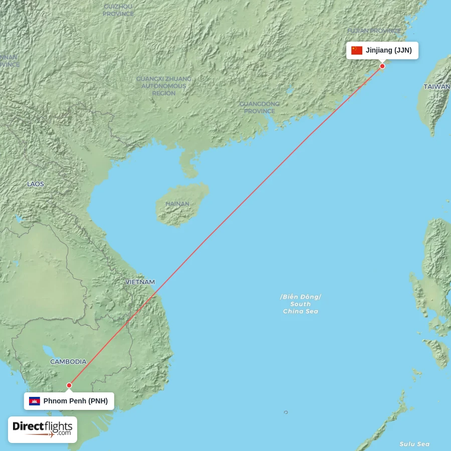 PNH - JJN route map