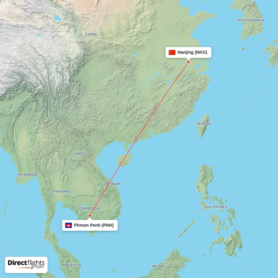 PNH - NKG route map