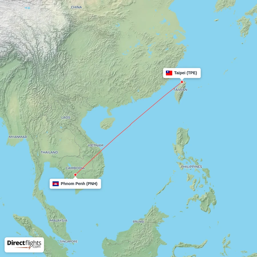 PNH - TPE route map