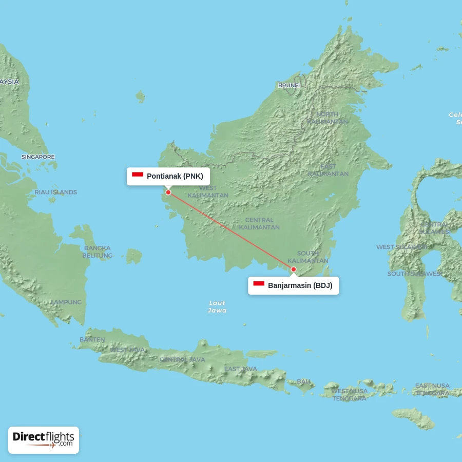 PNK - BDJ route map