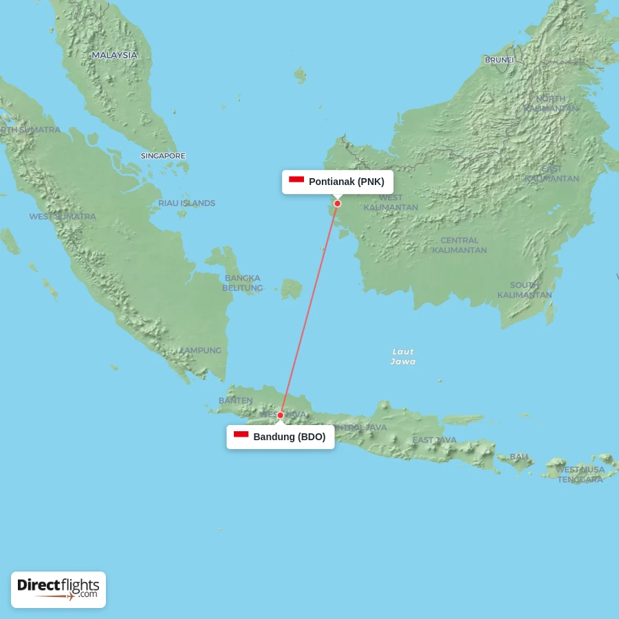PNK - BDO route map