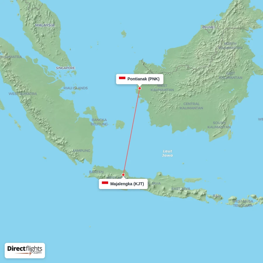 PNK - KJT route map