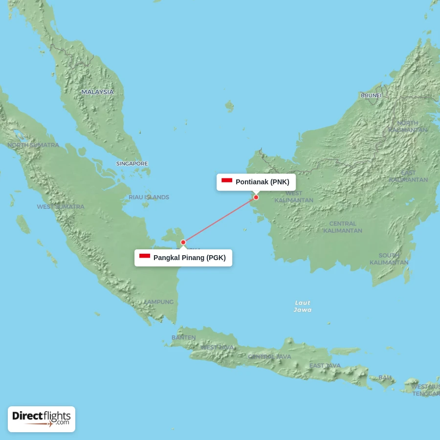PNK - PGK route map