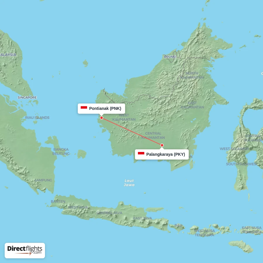 PNK - PKY route map