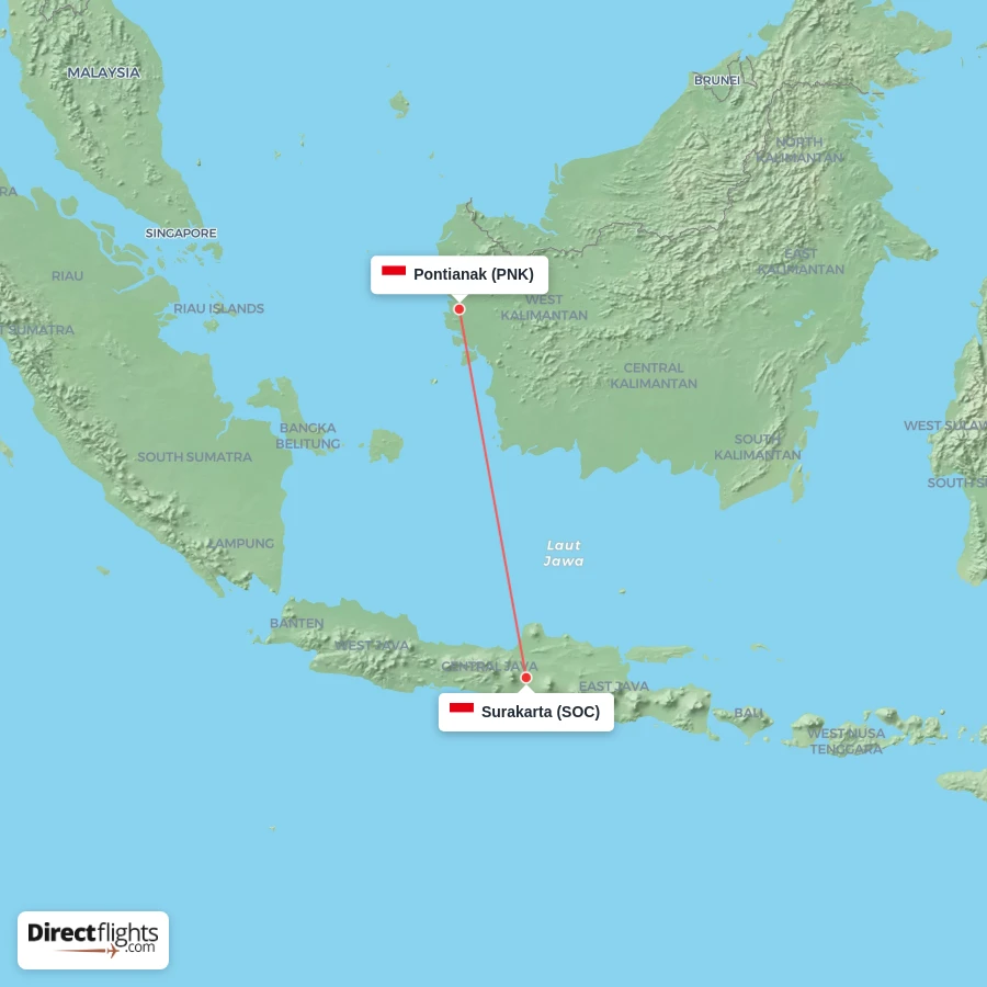 PNK - SOC route map