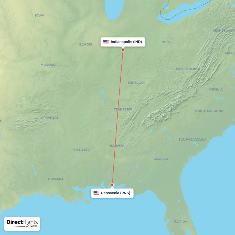 PNS - IND route map