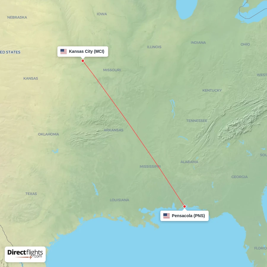 PNS - MCI route map