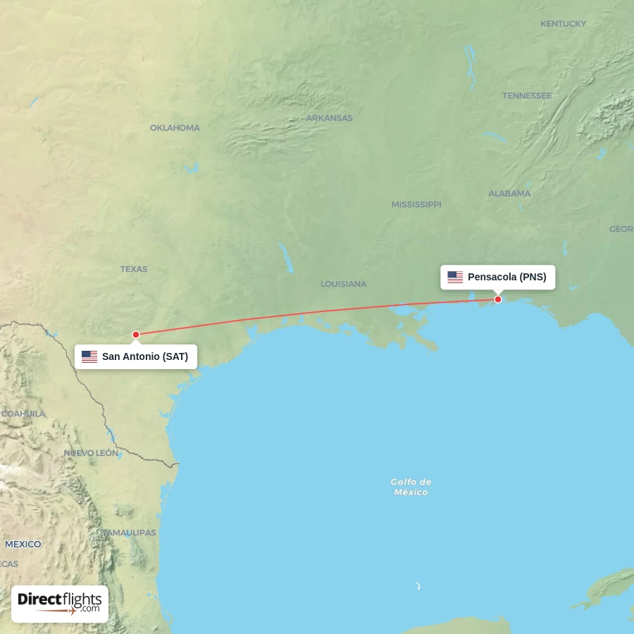 PNS - SAT route map
