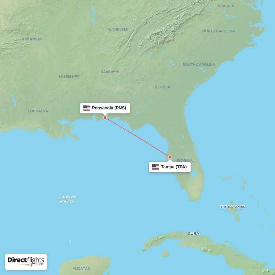 PNS - TPA route map