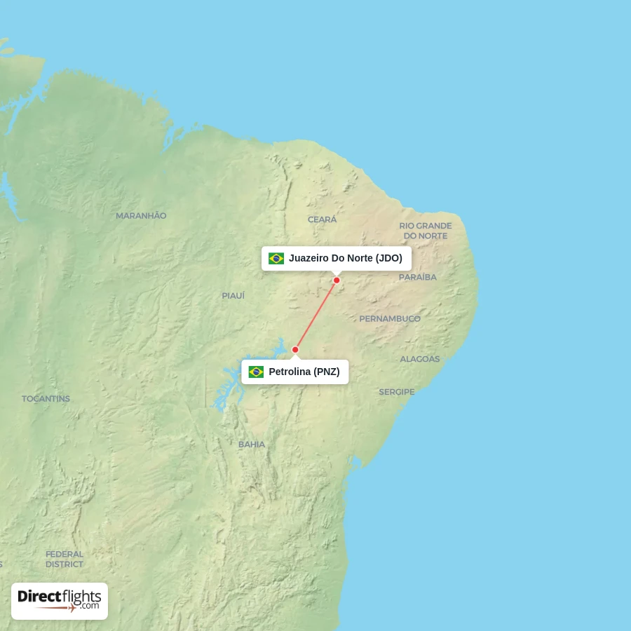 PNZ - JDO route map