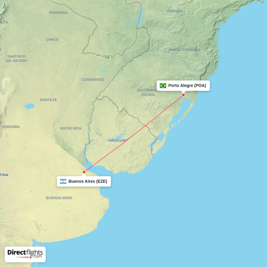 POA - EZE route map
