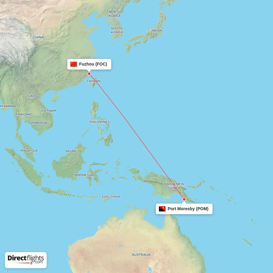POM - FOC route map