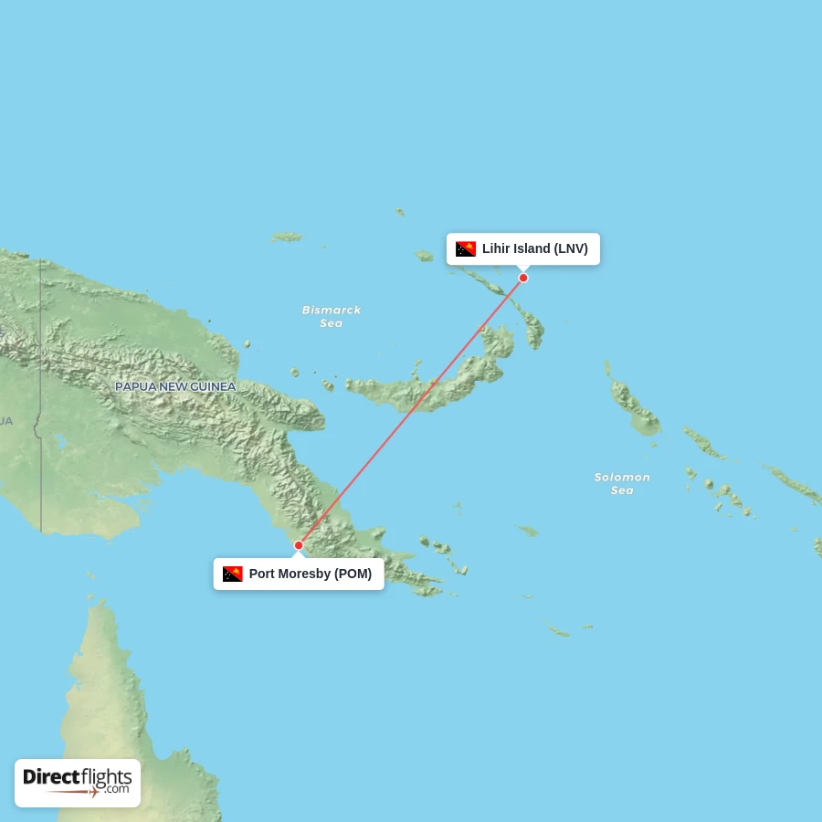 POM - LNV route map