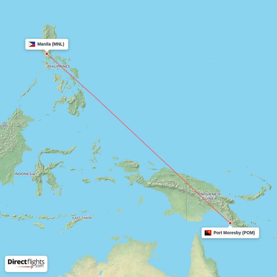 POM - MNL route map