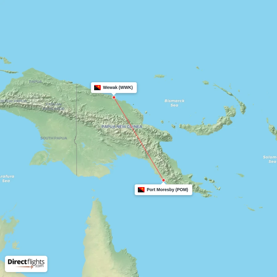 POM - WWK route map