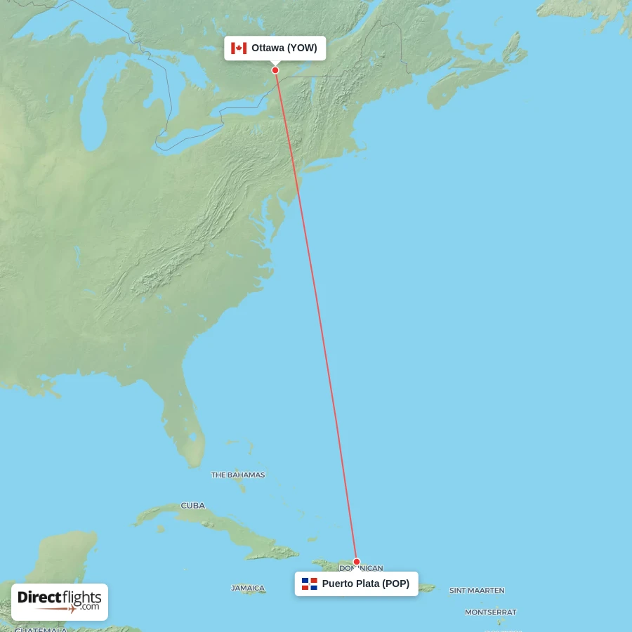 POP - YOW route map