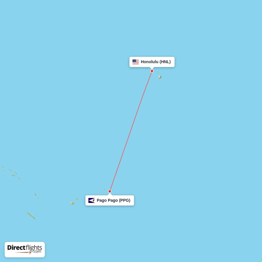 PPG - HNL route map