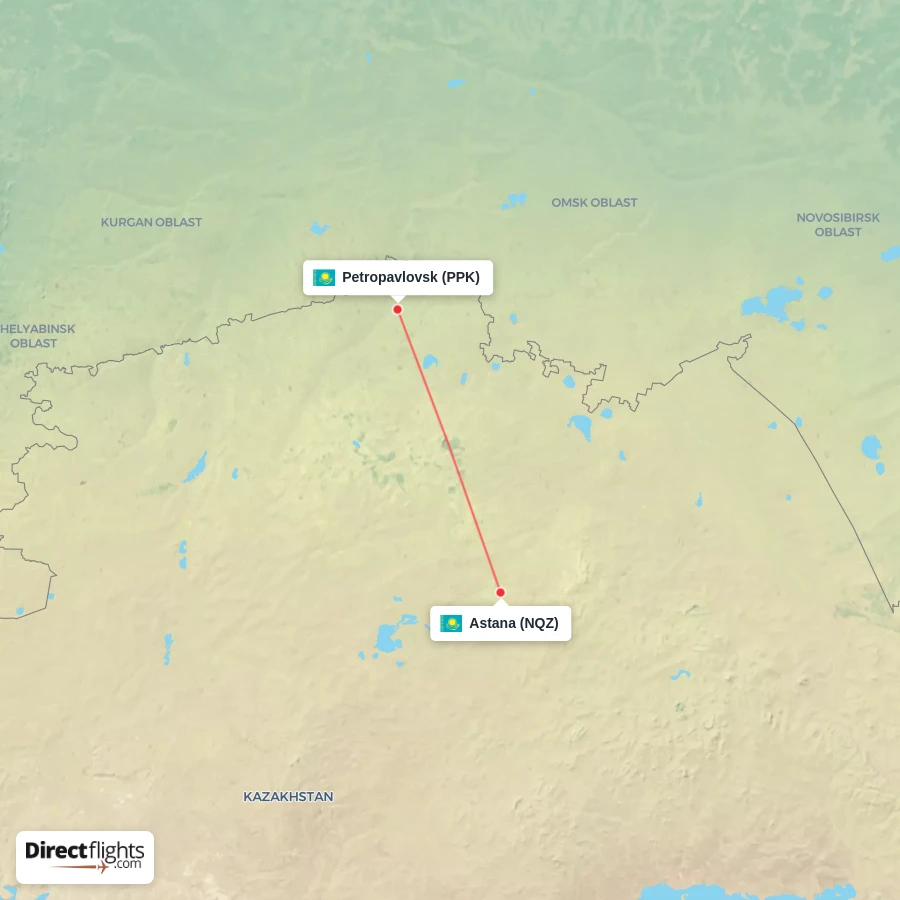 PPK - NQZ route map