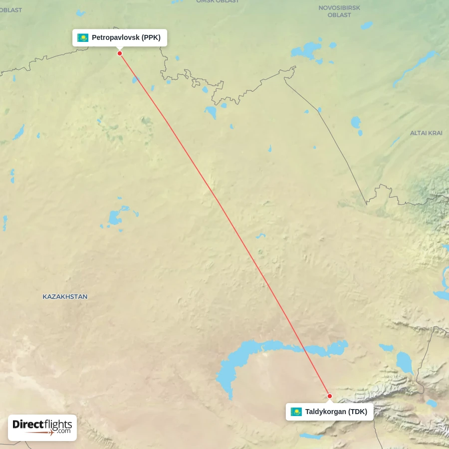 PPK - TDK route map