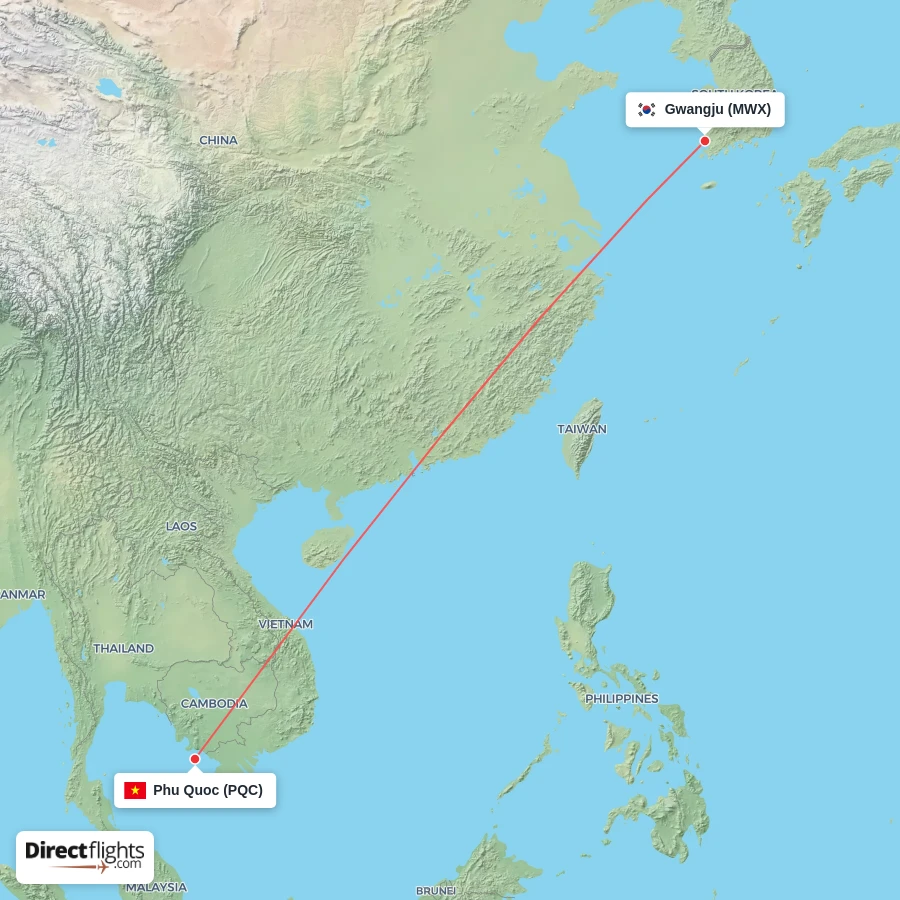 PQC - MWX route map