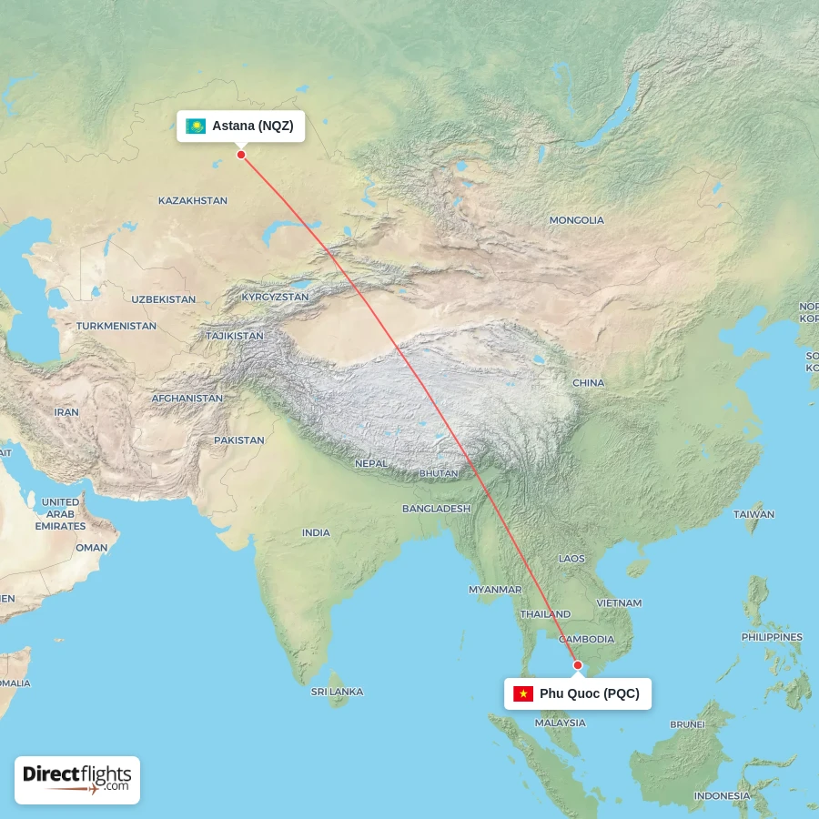 PQC - NQZ route map