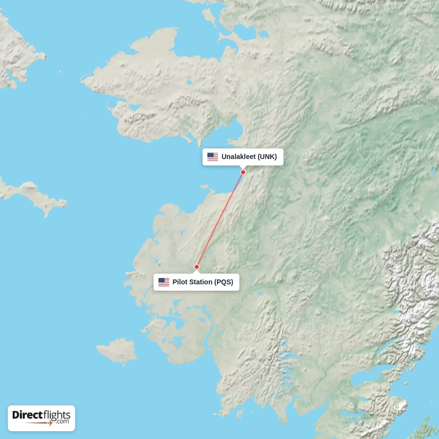PQS - UNK route map